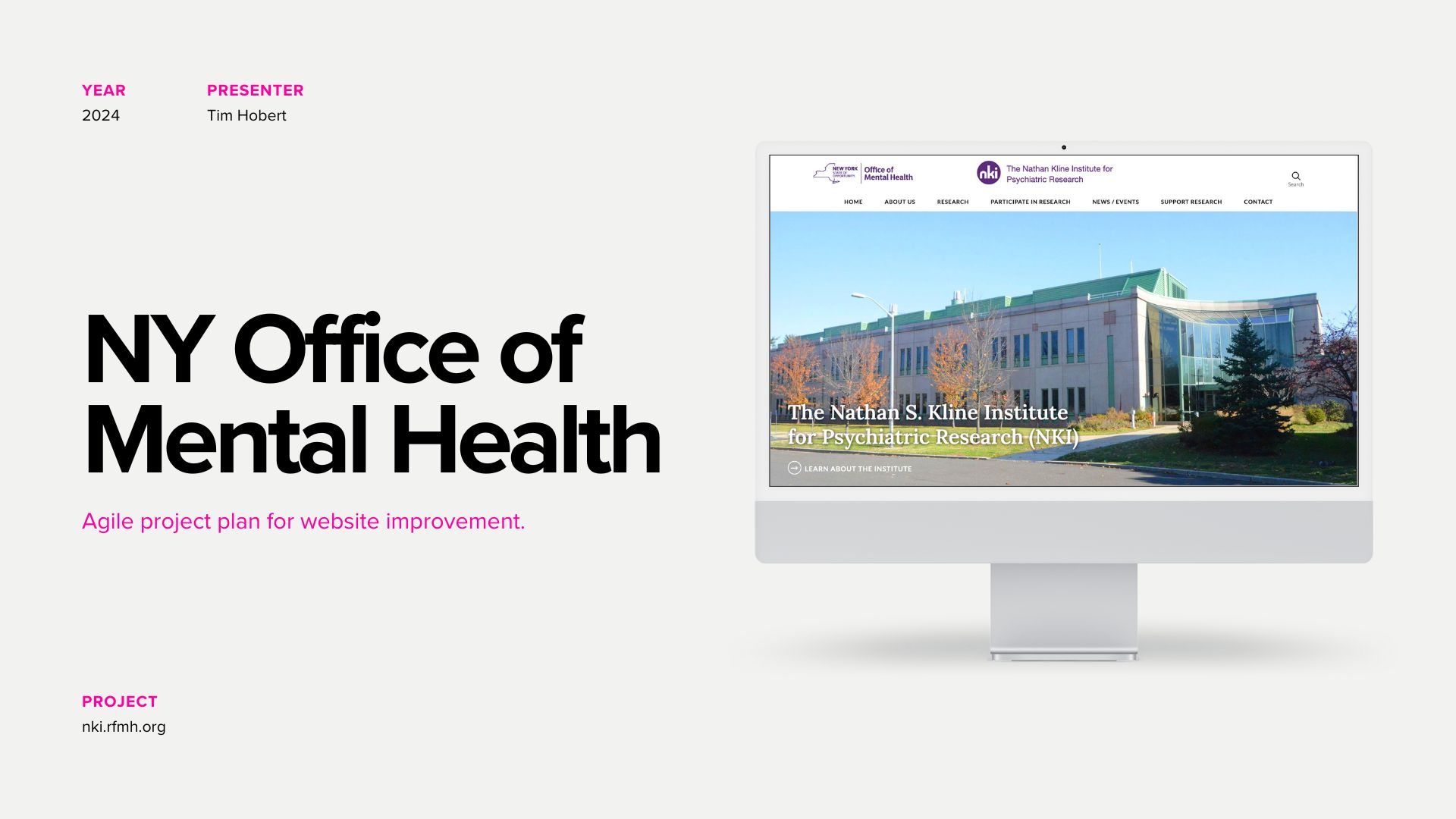 NKI, a facility of the New York State Office of Mental Health