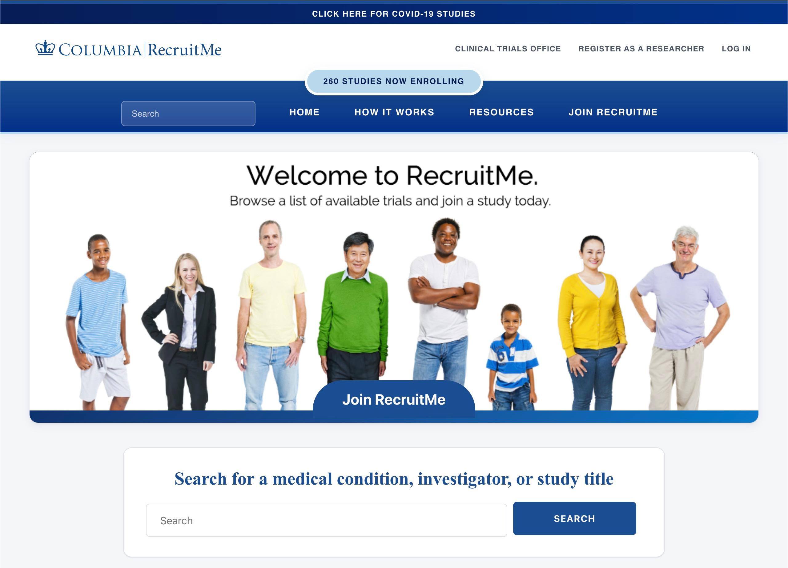 cumc-recruitme-screenshot