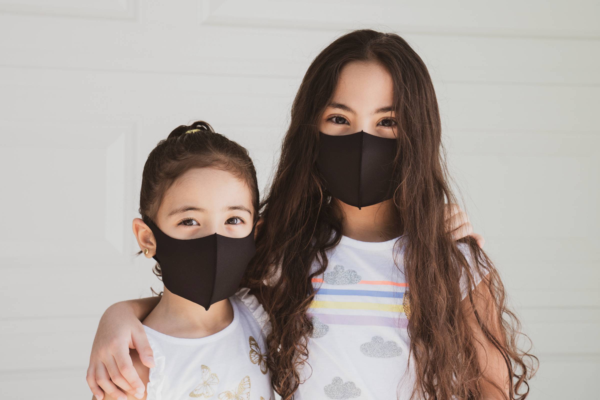 Photo of students with COVID masks