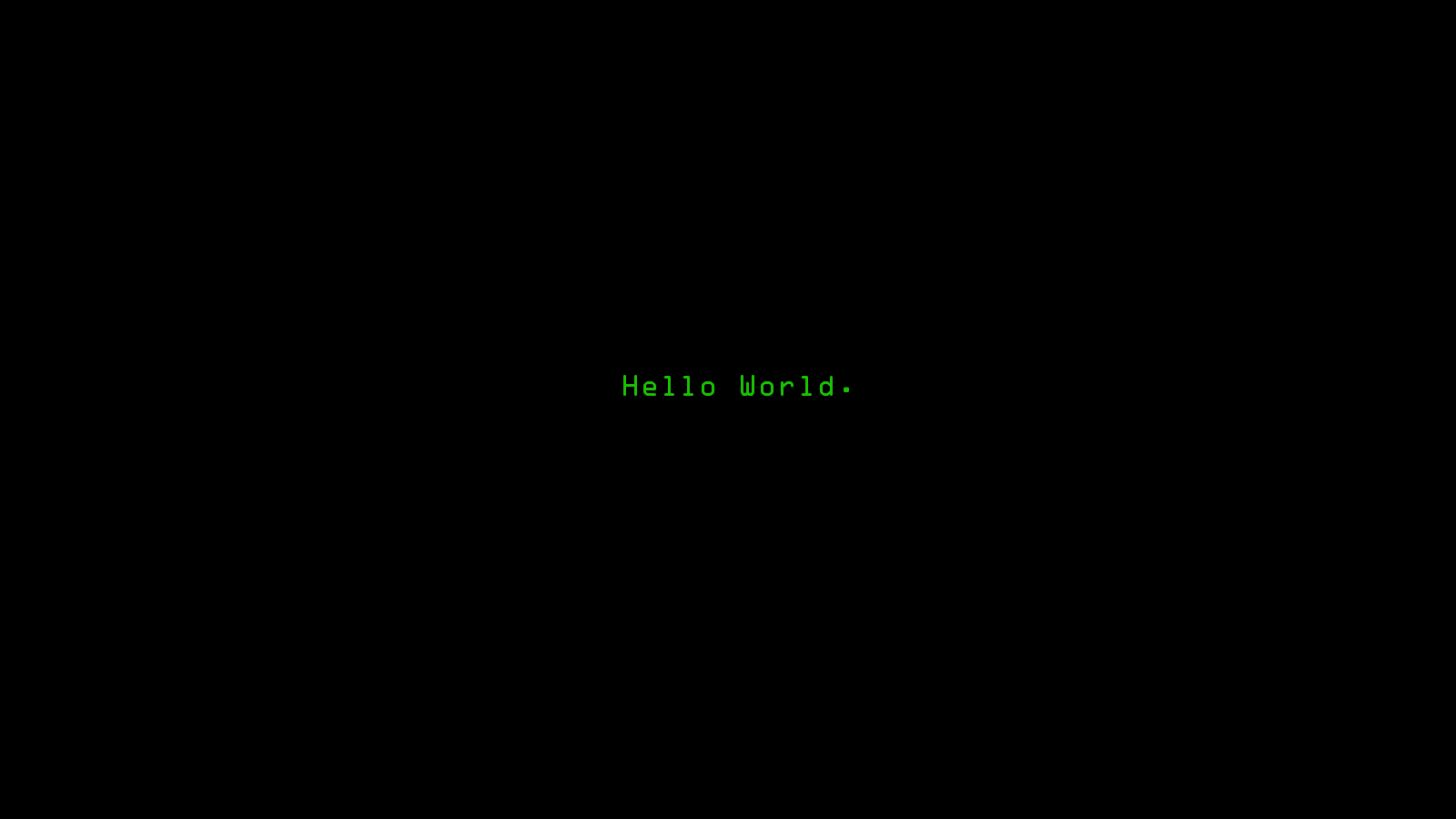 Hello world. | Div
